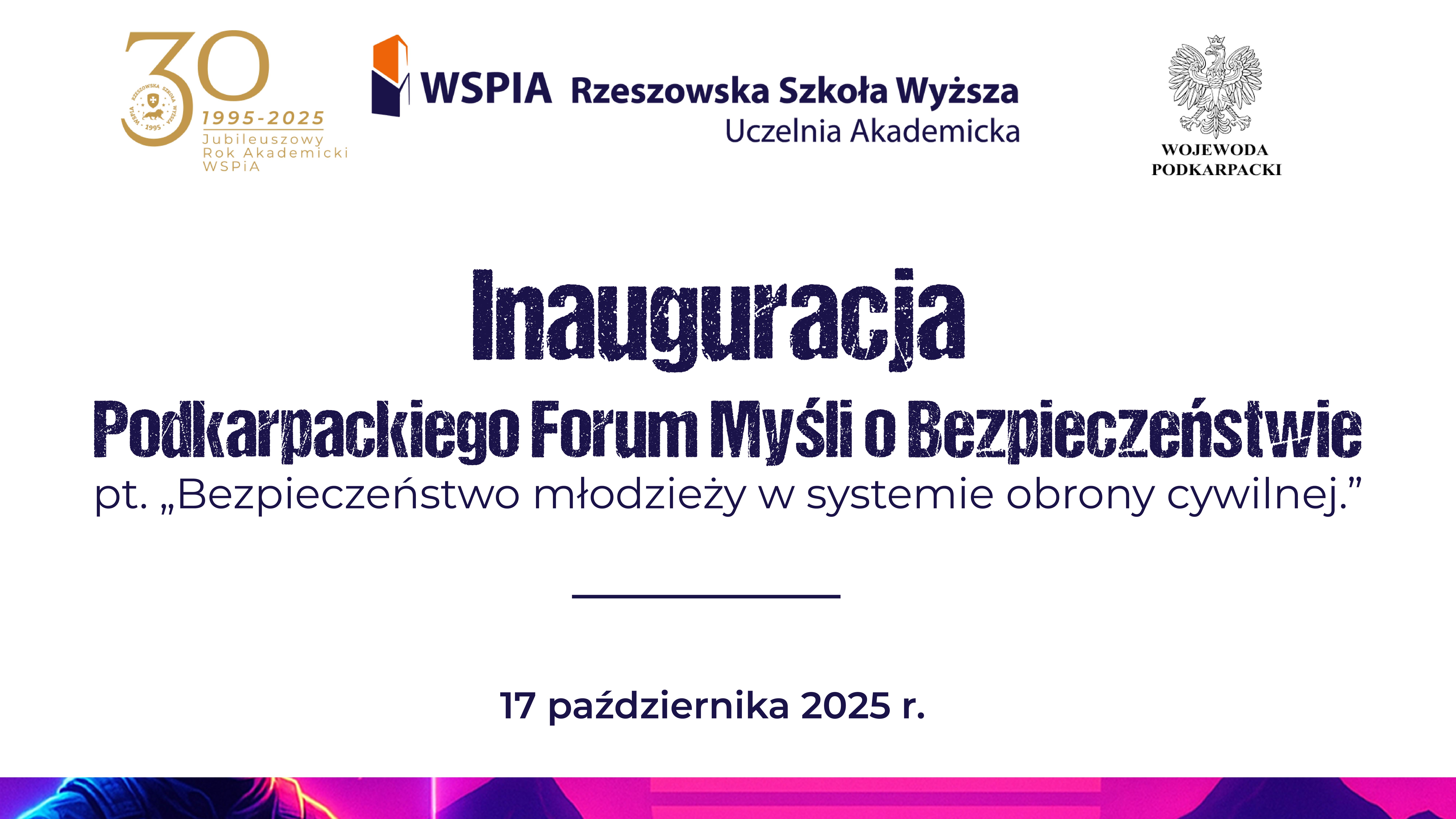 Inauguracja Podkarpackiego Forum Myśli o Bezpieczeństwie w WSPiA