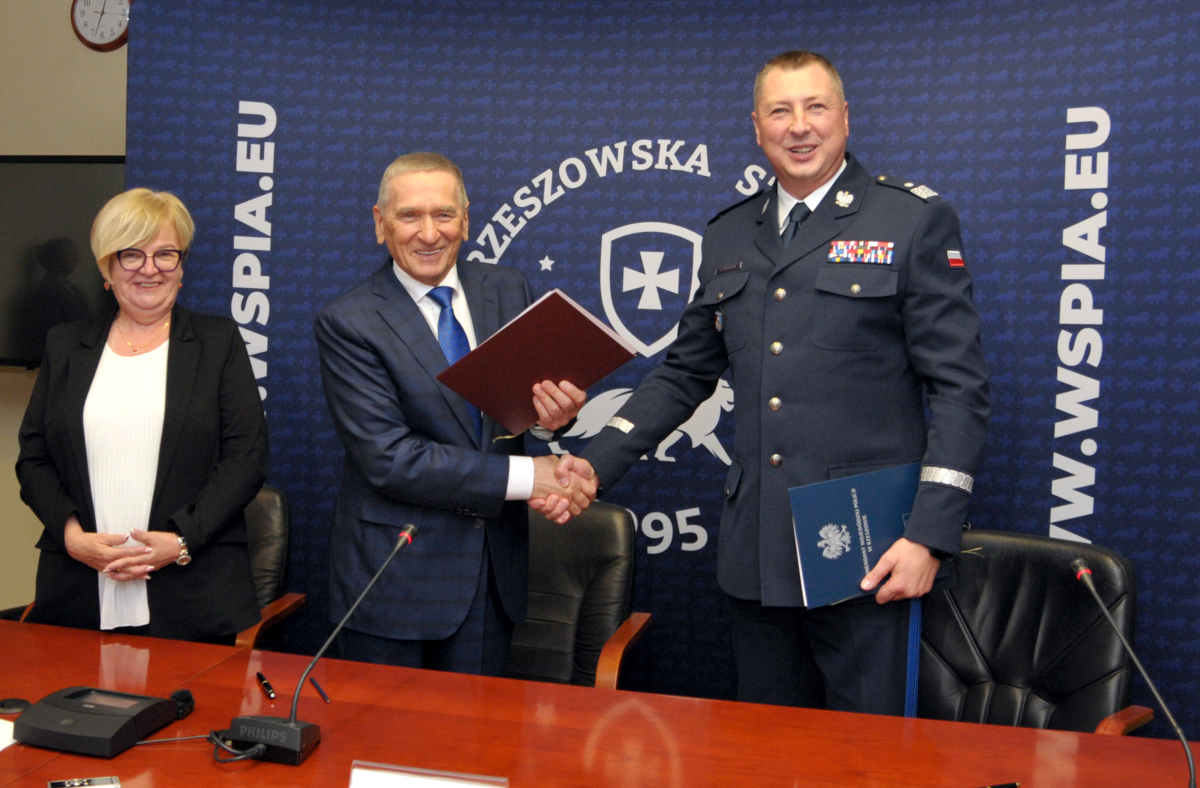 WSPiA i Podkarpacka Policja wspólnie będą działać na rzecz bezpieczeństwa
